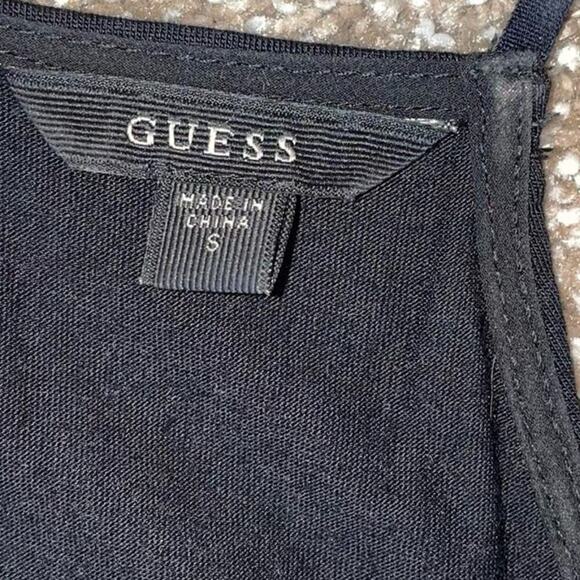 GUESS Sequin Mixed Cami size SM Metallic halter style shiny disco top shirt - Picture 10 of 11